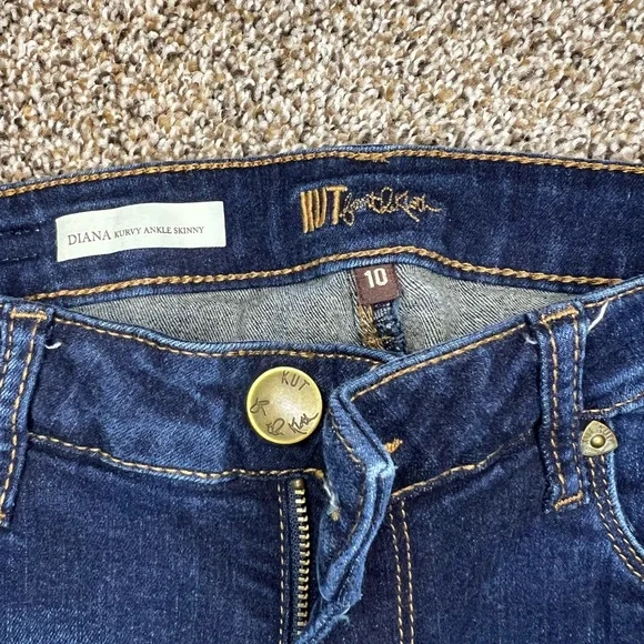 Kut From The Kloth Diana Kurvy Ankle Skinny Jeans – Women’s Size 10, Dark Wash - Picture 5 of 5